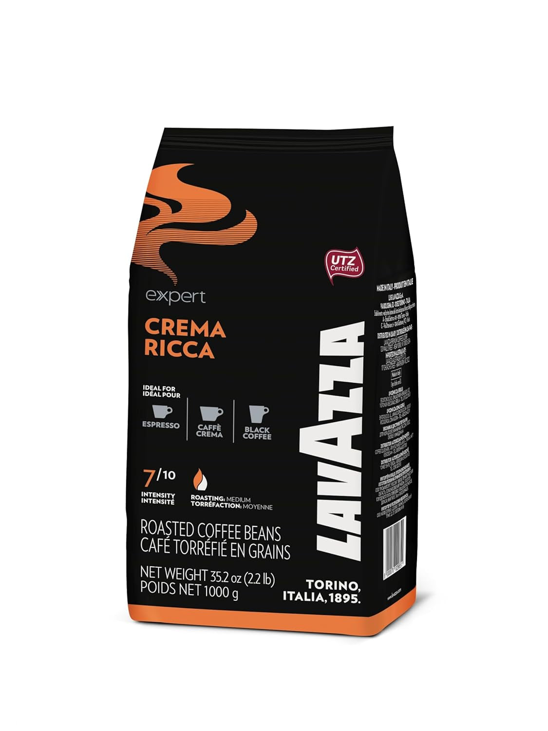 Lavazza Expert Plus Crema Ricca Espresso - 6 chicchi di caffè interi x 1 kg