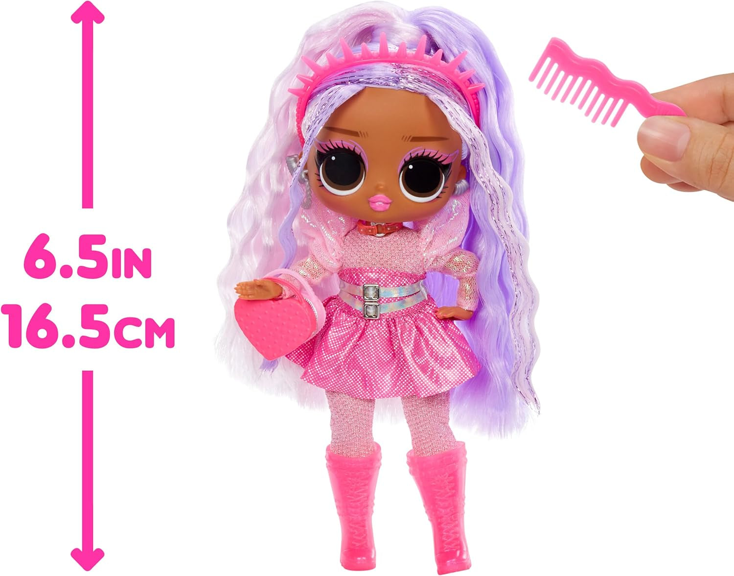 LOL Sorpresa! Tweens Neon Pop Stars - Kitty K - 1 bambola alla moda con sorprese retroilluminate e 10+ abiti e accessori Pop Star, inclusi micro-band retrò, regalo per bambini 4+ Naty Shop Dolls