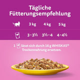 Whiskas 1+ cibo umido per gatti con pollo in gelatina, 28x85g (1 confezione) - Cibo umido di alta qualità per gatti adulti in bustine da 28 porzioni