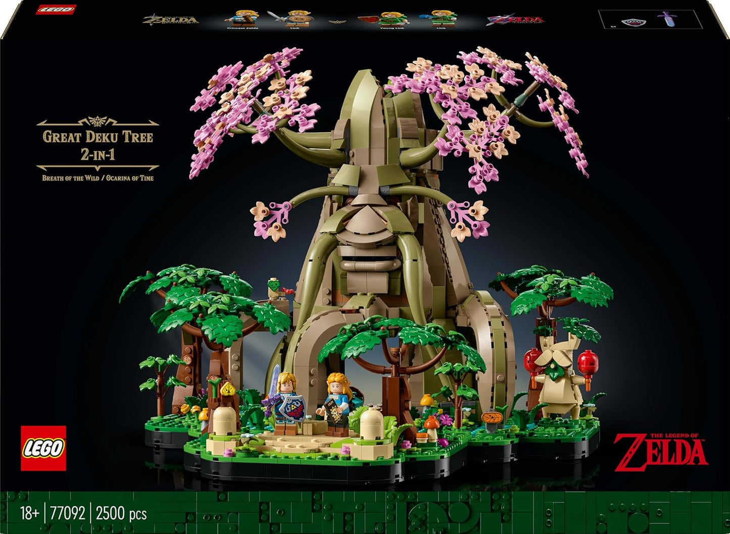 LEGO The Legend of Zelda Deku Tree 2-in-1 - pezzo da collezione con le minifigure della Principessa Zelda e 3 Link - set da costruzione per adulti e idea regalo per gli appassionati di videogiochi - 77092 Set da costruzione Besuche den LEGO-Store