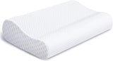 Findigit Cuscino sanitario, Cuscino in Memory Foam, Cuscino ortopedico di supporto per il collo per chi dorme sul fianco e sulla schiena, Cuscino ergonomico per colonna vertebrale cervicale (60 X 35 X 11/9 cm) Cuscini ortopedici cervicali Naty Shop