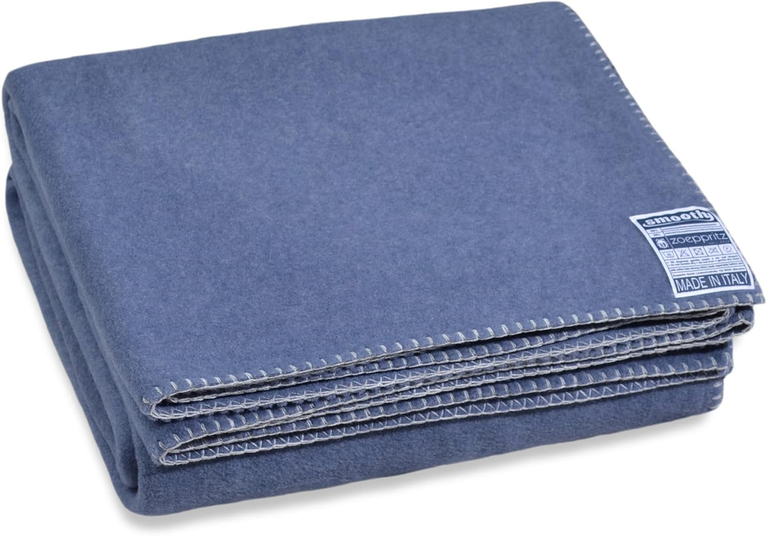 Zoeppritz since 1828 Coperta in pile liscia - Soffice e confortevole coperta in pile polare - Vegan - 140X190Cm - 010 Off-White, 010 Offwhite Zoeppritz Since 1828 540 Indigo 140X190Cm