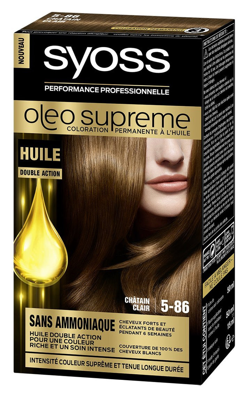 Syoss - Oléo Suprême - Tinta Permanente Per Capelli - 5-86 Tintura Per Capelli Castano Chiaro Naty Shop Default Title