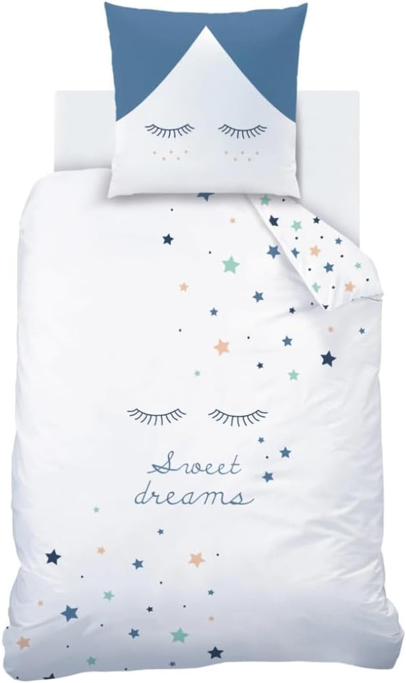 Set biancheria da letto per bambini, reversibile, Stars Bedding - bambini Naty Shop Titolo predefinito