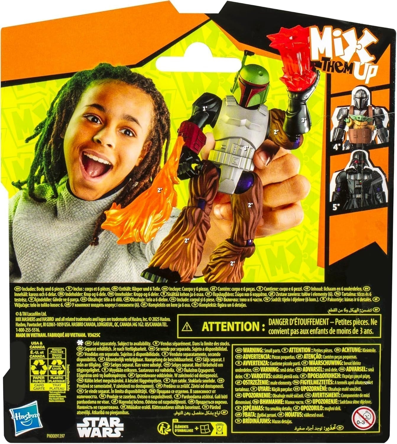 Star Wars Mixmashers Boba Fett Action figure e accessori mix-and-match personalizzabili Action figures Naty Shop