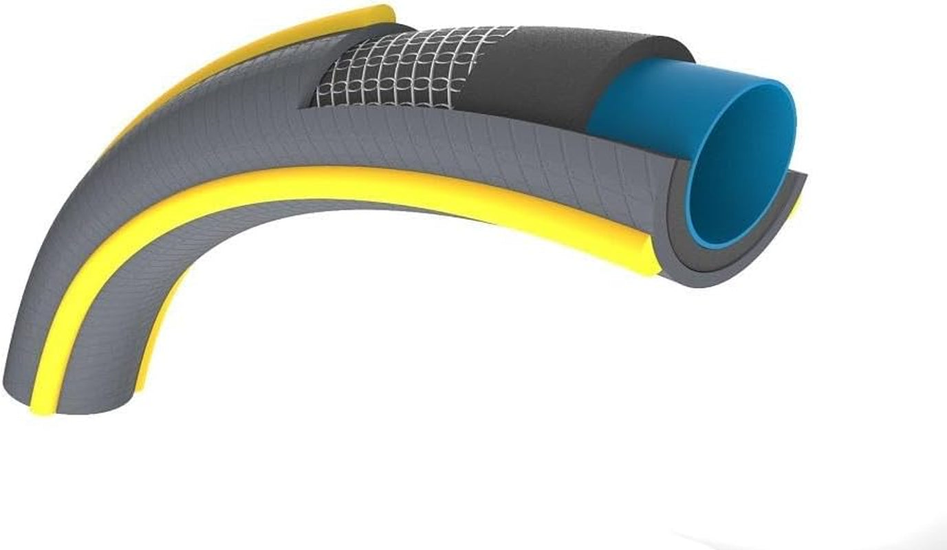 HOZELOCK - Tubo da giardino Ultramax Ø 12,5 mm (1/2") 15 m: Tubo da giardino robusto e resistente alle intemperie, impedisce torsioni, piegature e schiacciamenti, realizzato in PVC riciclato al 40% [116240], Grigio