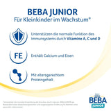 BEBA Junior 1+ bevanda a base di latte a partire da 1 anno, Con HMO, Contenuto proteico adatto all'età, Solo lattosio, Senza olio di palma, Senza olio di pesce, Alimenti per bambini, Latte in polvere per bambini, Confezione da 3 (3 x 800 g)