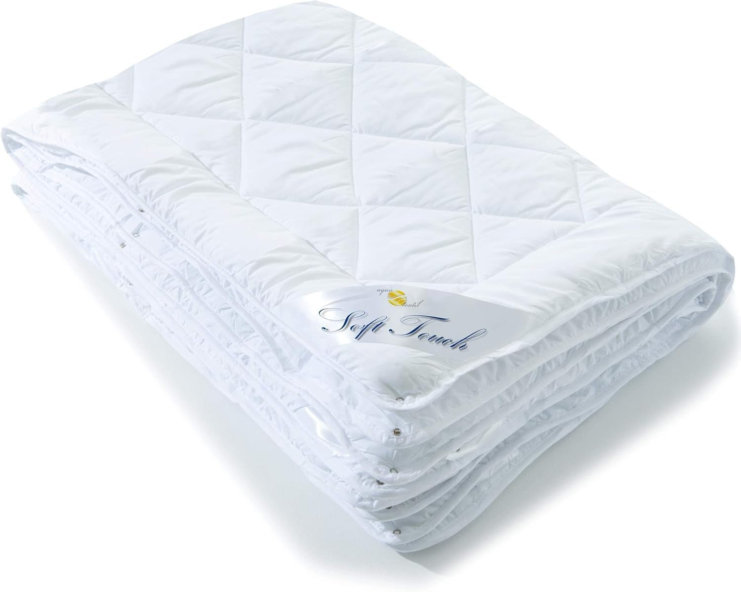 Trapunta 4 stagioni Aqua-Textil 135X200Cm Coperte annodate insieme Inverno 800G Estate 600G Climatizzatore Oeko-Tex Piumini e trapunte Naty Shop