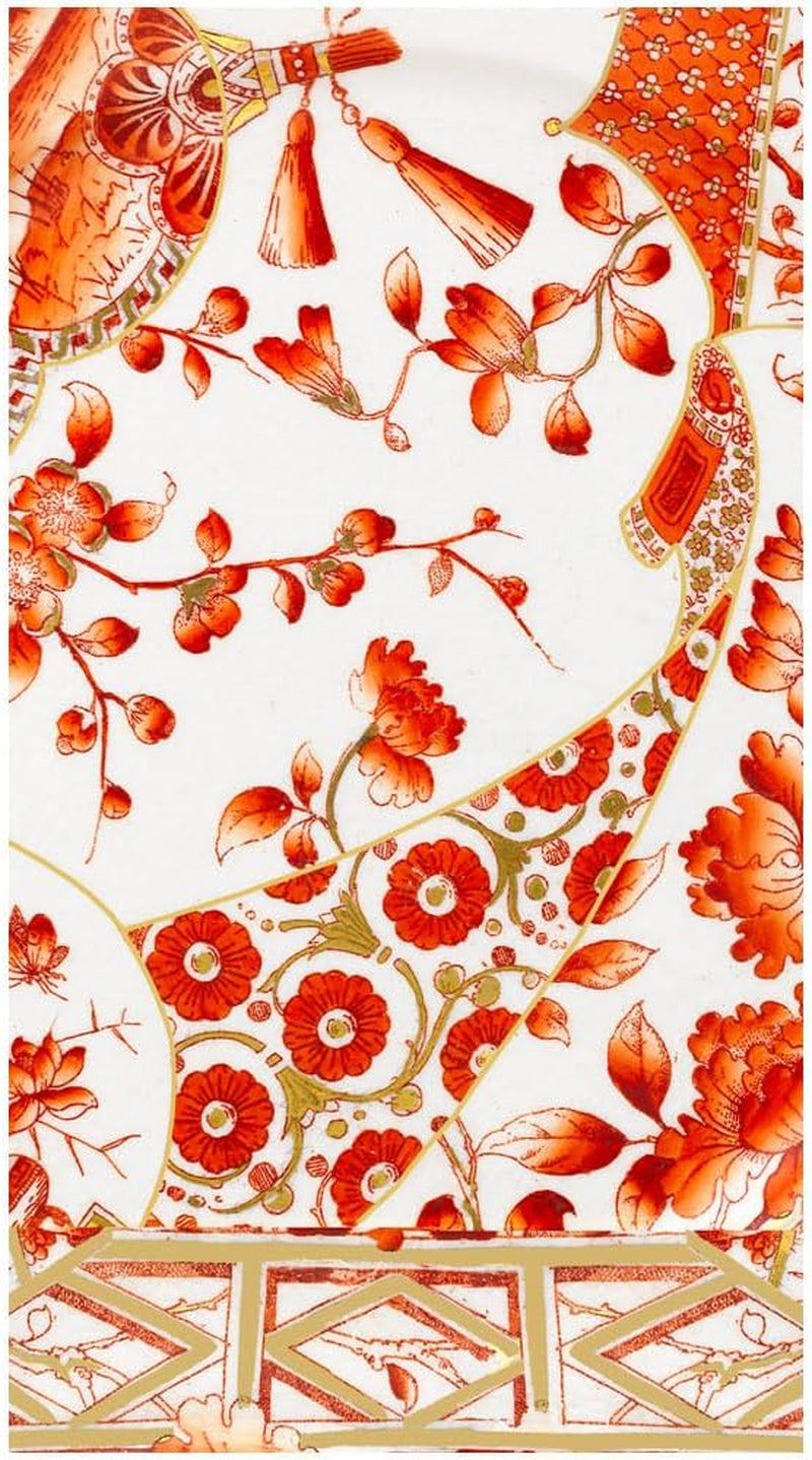 Tovaglioli ospite in porcellana color oro corallo, 15 per confezione