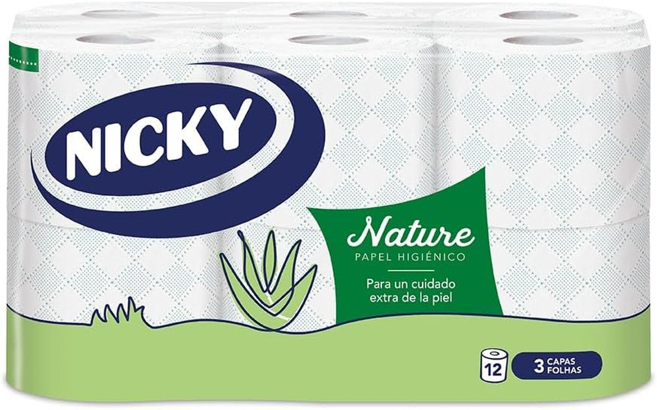 Carta igienica Nature, 12 rotoli, 3 strati