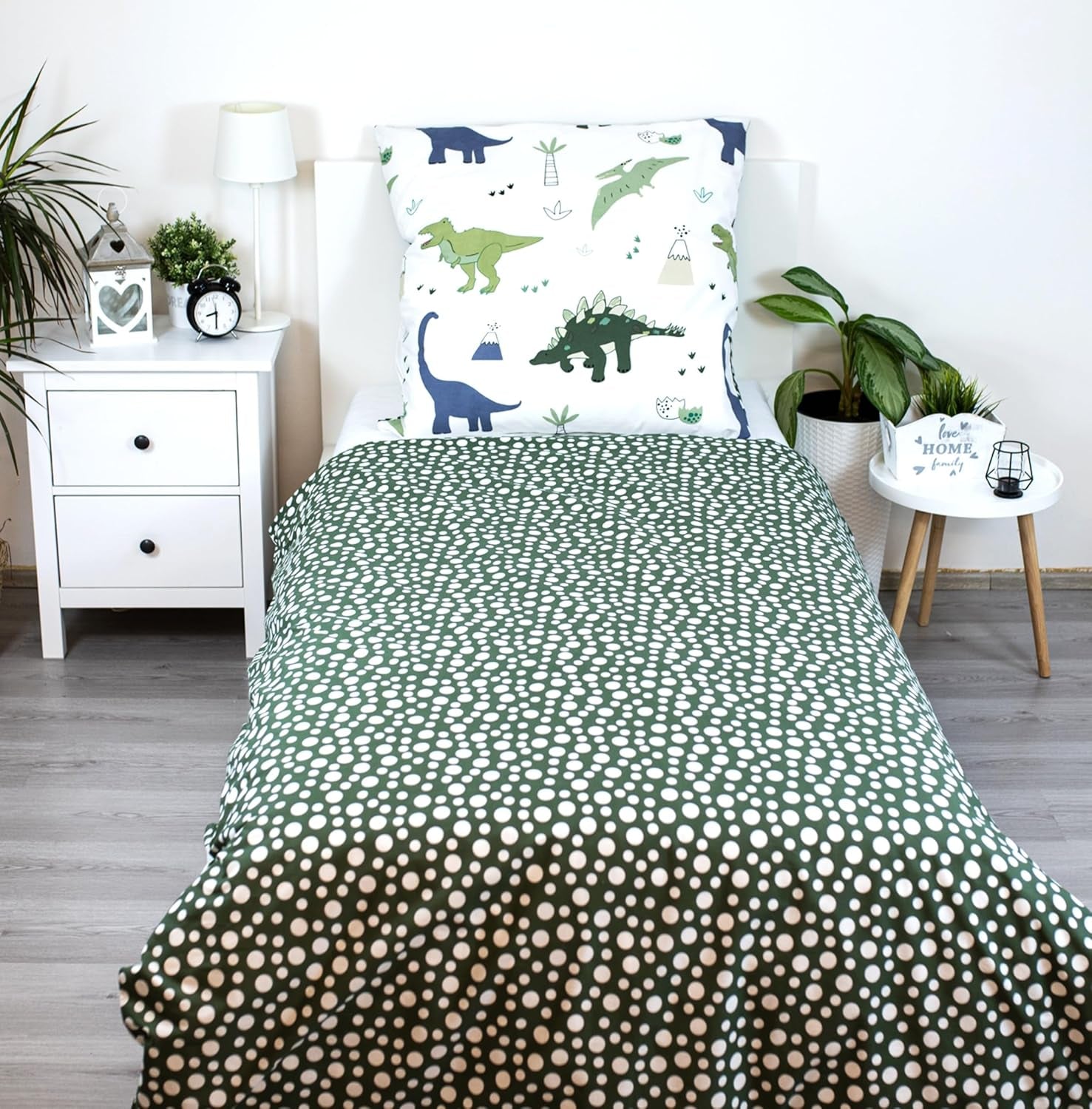Biancheria da letto per bambini, reversibile, Dinosauri Biancheria da letto - bambini Naty Shop