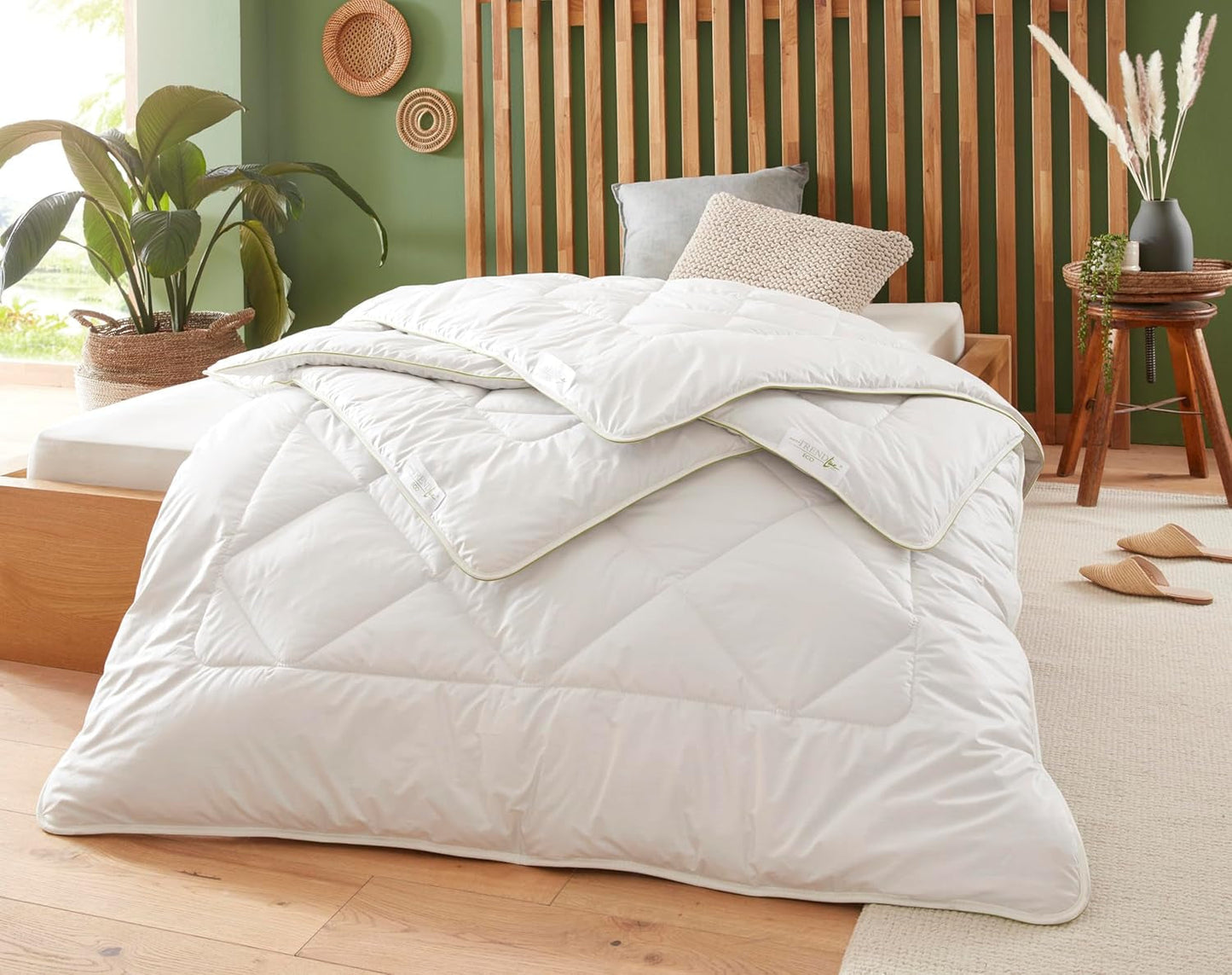Badenia Trendline Eco Trapunta Cammello Leggero 155 X 220 Cm, bianco, certificato Oeko-Tex, prodotto secondo lo standard di qualità tedesco Piumini e trapunte Naty Shop 155 X 220 Coperta estiva leggera