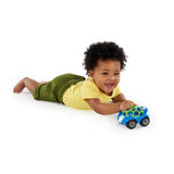 Bright Starts, Oball, Macchinina con sonaglio, Giocattoli per bambini verde-blu Naty Shop