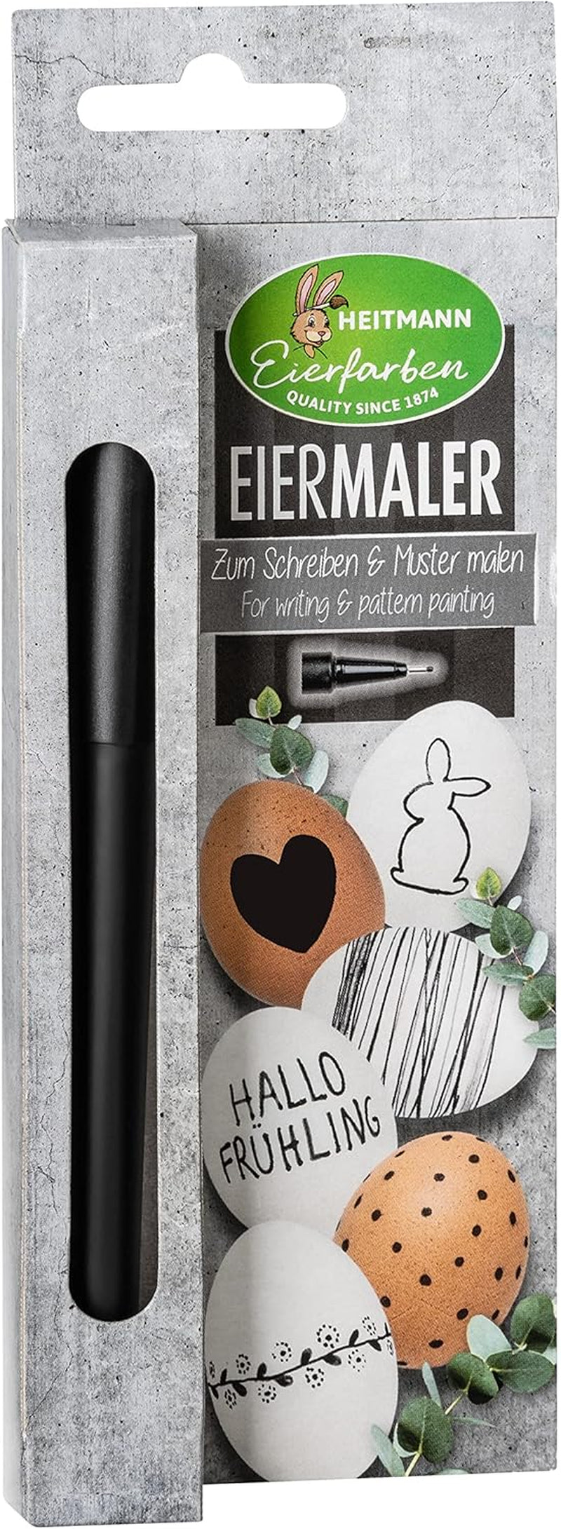 Heitmann Egg Colors - Pastello per pittori di uova - 4 matite colorate in rosa, verde, blu e viola