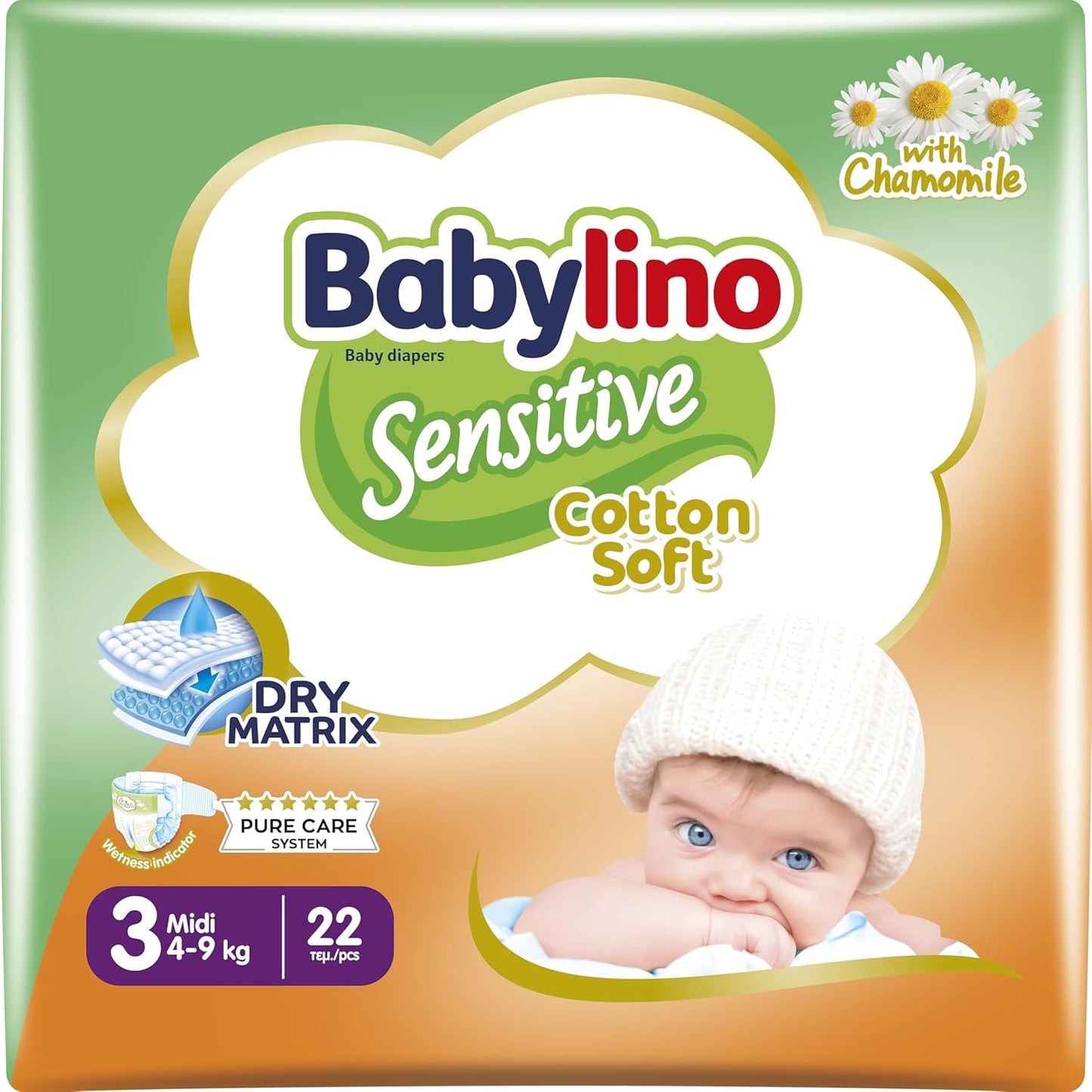 Pannolini per bambini sensibili, taglia 7, extra large plus (+15 kg), 14 pezzi