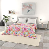 Biancheria da letto italiana, copriletto estivo basic, microfibra stampata, 250X240Cm, Rombi Trapunte e Trapunte Naty Shop Primavera 250X240Cm