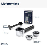 De'Longhi Dedica Style EC 685.B – Macchina per caffè espresso con portafiltro, macchina per caffè espresso con montalatte professionale, larga solo 15 cm, per caffè macinato o capsule ESE, serbatoio acqua 1 l, nera