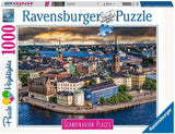 Ravensburger Puzzle Scandinavian Places 12000114 - Stoccolma, Svezia - Puzzle da 1000 pezzi per adulti e bambini sopra i 14 anni Puzzle Naty Shop Old Design