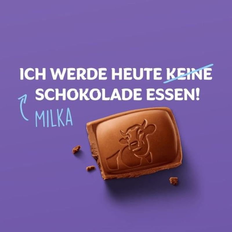 Milka I love Milka Hearts – Cioccolato al latte alpino che si scioglie in bocca e pregiate nocciole di bosco – 10 x 130g