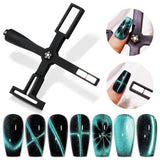 SUPWEE Strumento magnetico per unghie 5 in 1, Magnete rosa Cat Eye per unghie Stilo magnetico multifunzione Fai da te Magic 3D Magnet Stick Pen Set Nail Art Magnet Stick per Nail Art Articoli fai da te