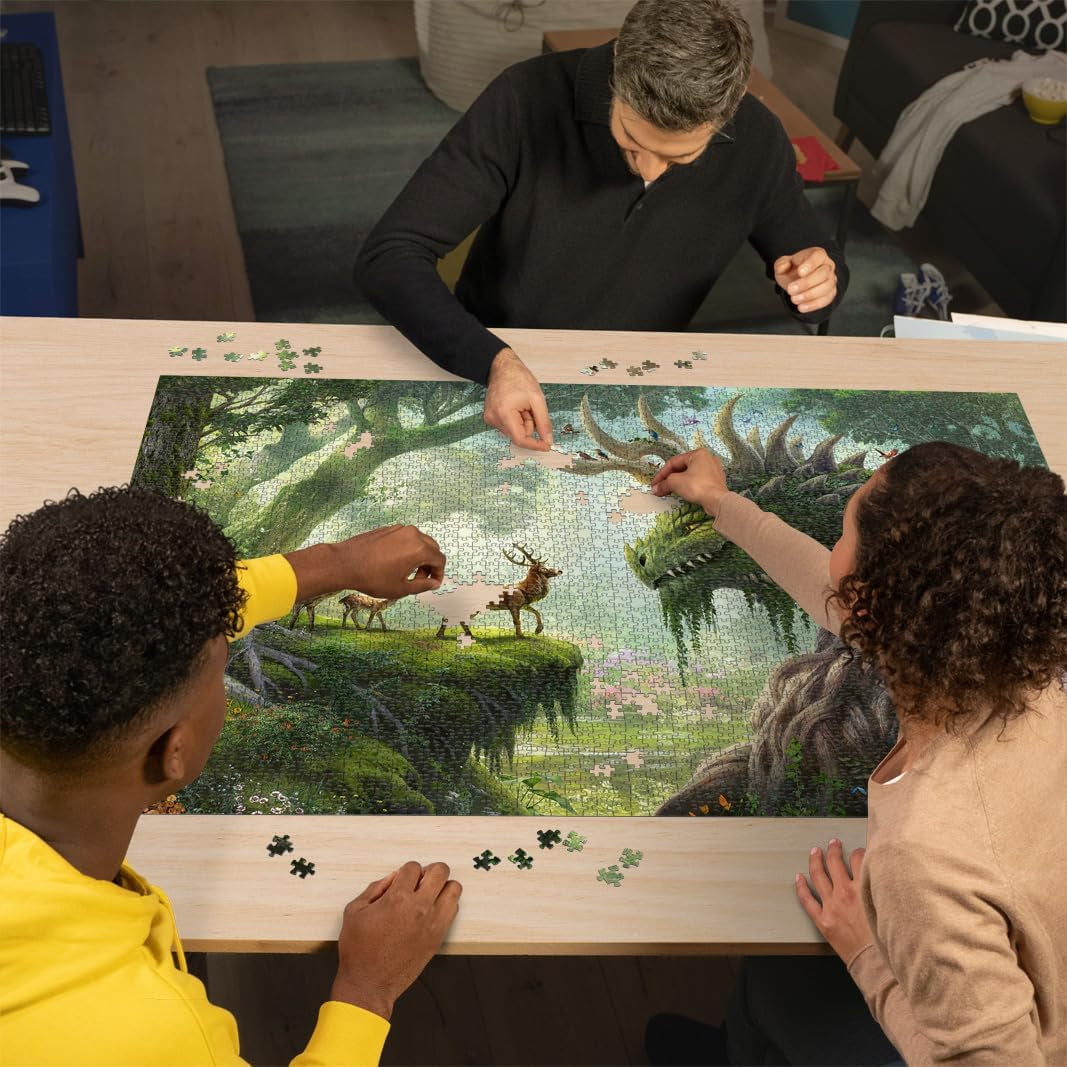 Ravensburger Puzzle 12000808 - Il Drago della Foresta si Risveglia - Puzzle da 3000 pezzi per adulti dai 14 anni in su Puzzle Naty Shop