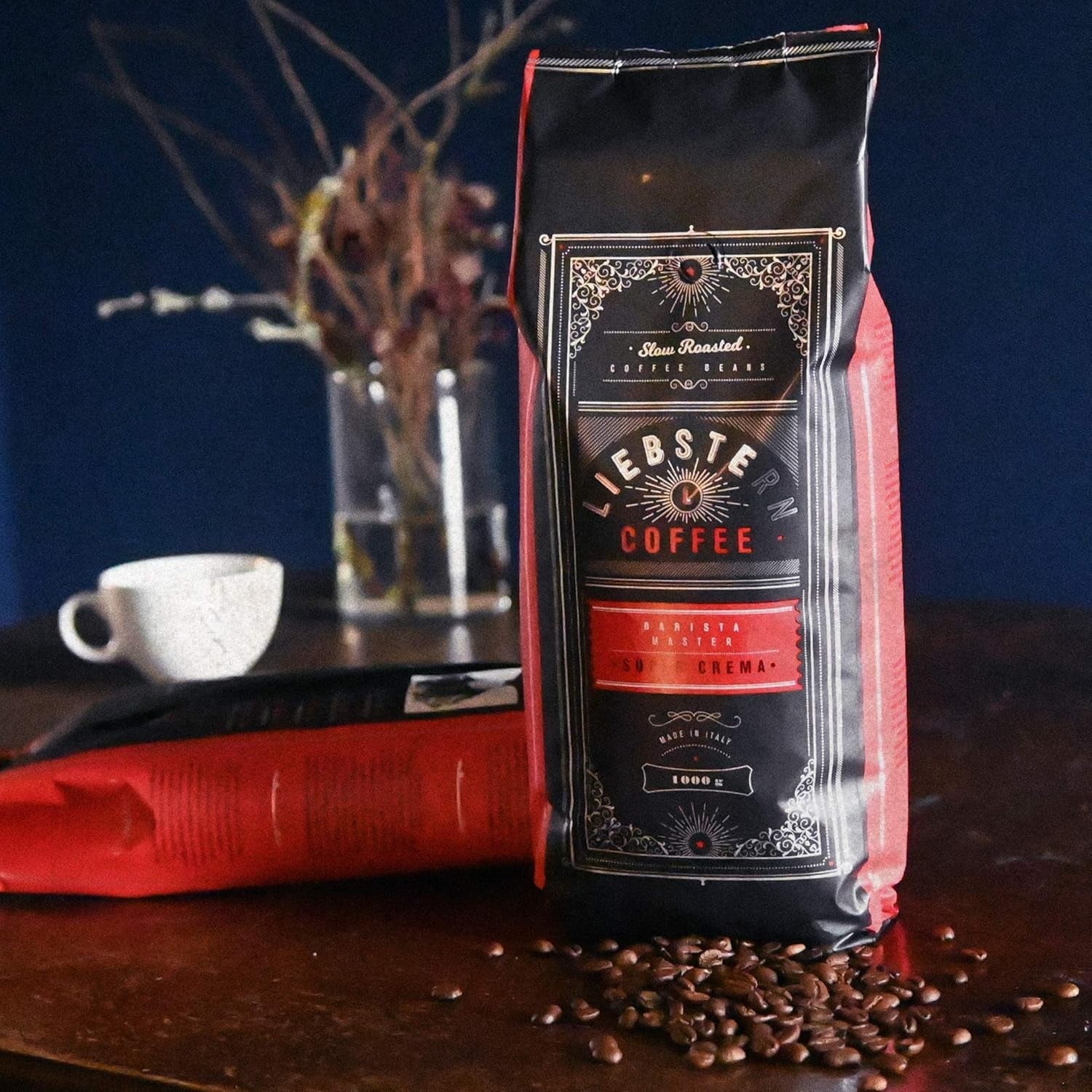 NUOVO | CAFFÈ LIEBSTERN | Caffè in grani 1kg | SUPER CREMA | Caffè a bassissima acidità | I migliori chicchi di caffè espresso per macchine completamente automatiche | Tostatura media con molto sapore