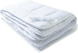 Trapunta 4 stagioni Aqua-Textil 135X200Cm Coperte annodate insieme Inverno 800G Estate 600G Climatizzatore Oeko-Tex Piumini e trapunte Naty Shop 225 X 250 Cm Microfibra estiva leggera