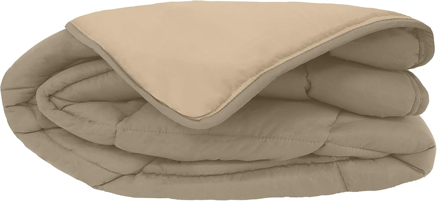 Couette CALGARY Cioccolato/Corail 140 Piumini e trapunte Naty Shop 220X160X1 cm
