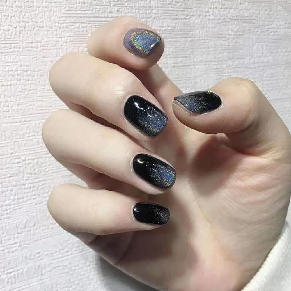 Polvere per unghie cromata Aurora Ice Shimmer Polvere di pigmenti cromati 4 pezzi Polvere cromata Nägel Nail Art Nageldesign