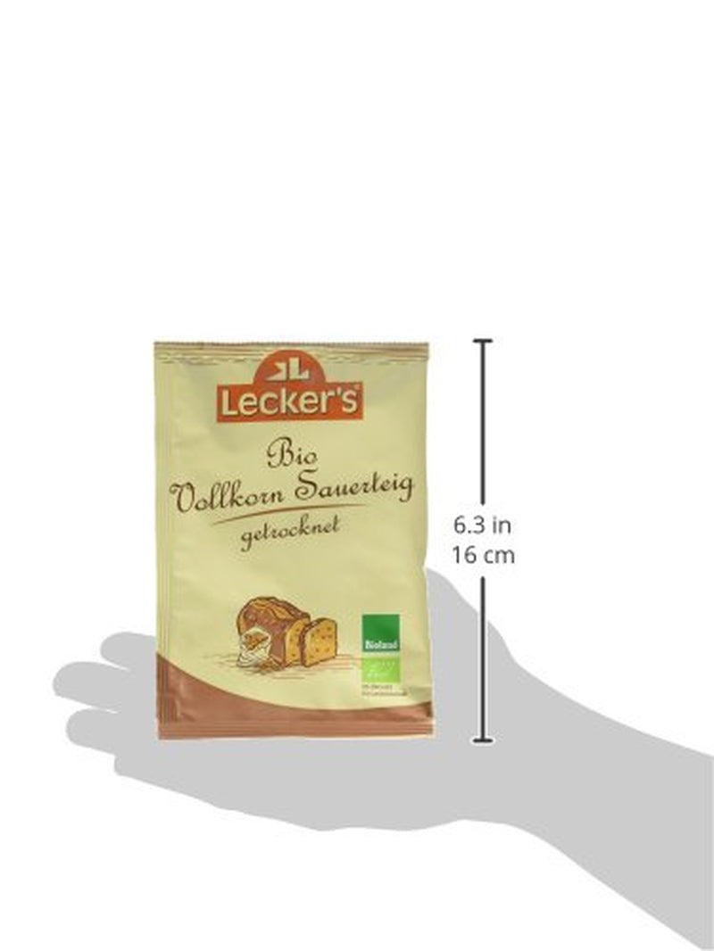 Lecker'S Bio Vollkorn Sauerteig (10 X 30 G) Miscela per panificazione e cottura Naty Shop