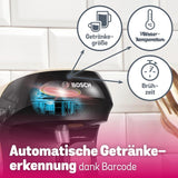 Bosch Tassimo Happy Friendly TAS107E Macchina per caffè a capsule, 70+ bevande, Adatta a tutte le tazze, Arresto automatico, Sostenibile, Dosaggio perfetto, Salvaspazio, 1400 W, Crema/Nero