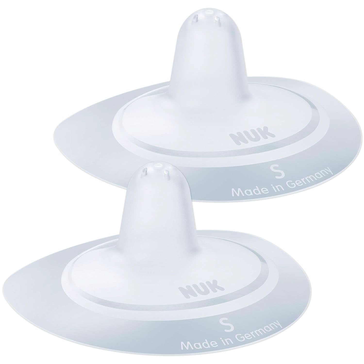 Paracapezzoli NUK | Paracapezzoli per l'allattamento al seno | Protegge dai capezzoli irritati | Silicone sottile | Taglia S (16 mm) | 2 pezzi Accessori per Alimenti e Allattamento Naty Shop