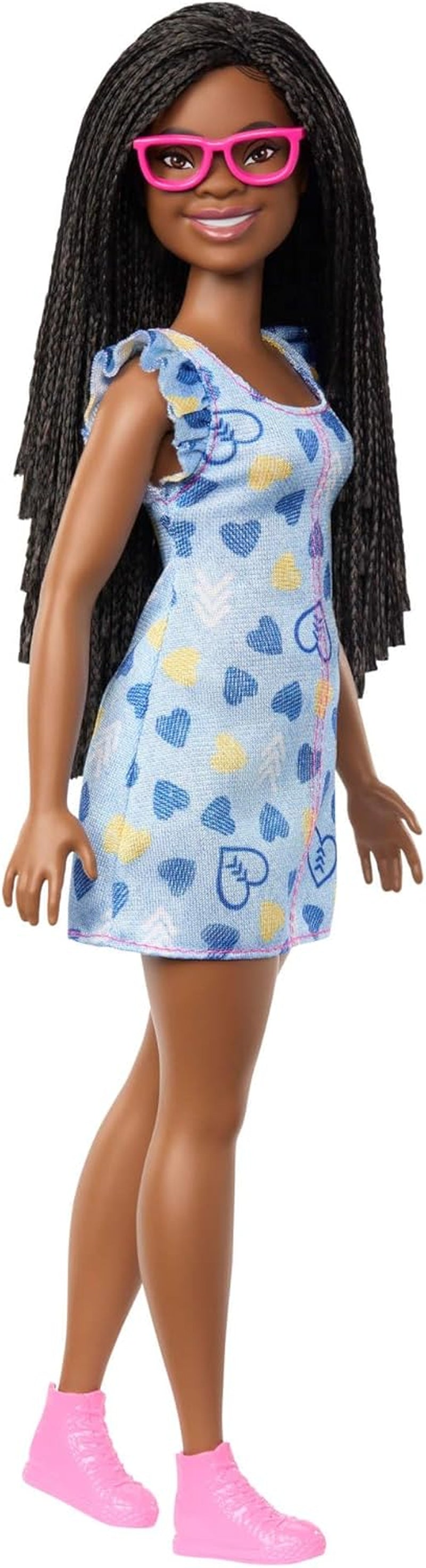 Bambola Barbie Fashionistas n. 229 con sindrome di Down in abito a cuore, sviluppato in collaborazione con la National Down Syndrome Society, HYK14 Naty Shop Dolls