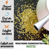 ORIGEENS BIO YERBA MATE CON LIMONE E ZENZERO 200 G - Il tè energizzante I Tè Yerba Mate biologico, non tostato, foglie, senza gambi e polvere