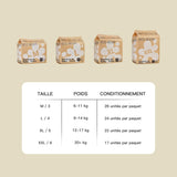 Pannolini per neonati in bambù ECO BOOM - Taglia 6 (20 kg), Pannolini pull-up a base vegetale (17 pezzi) - Organici di alta qualità, senza profumo, delicati sulla pelle, super assorbenti