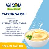 Maionese Vegetale alla Soia Senza Uova, Ideale per Vegani e Vegetariani, Versatile in Cucina, 4 x 150ml