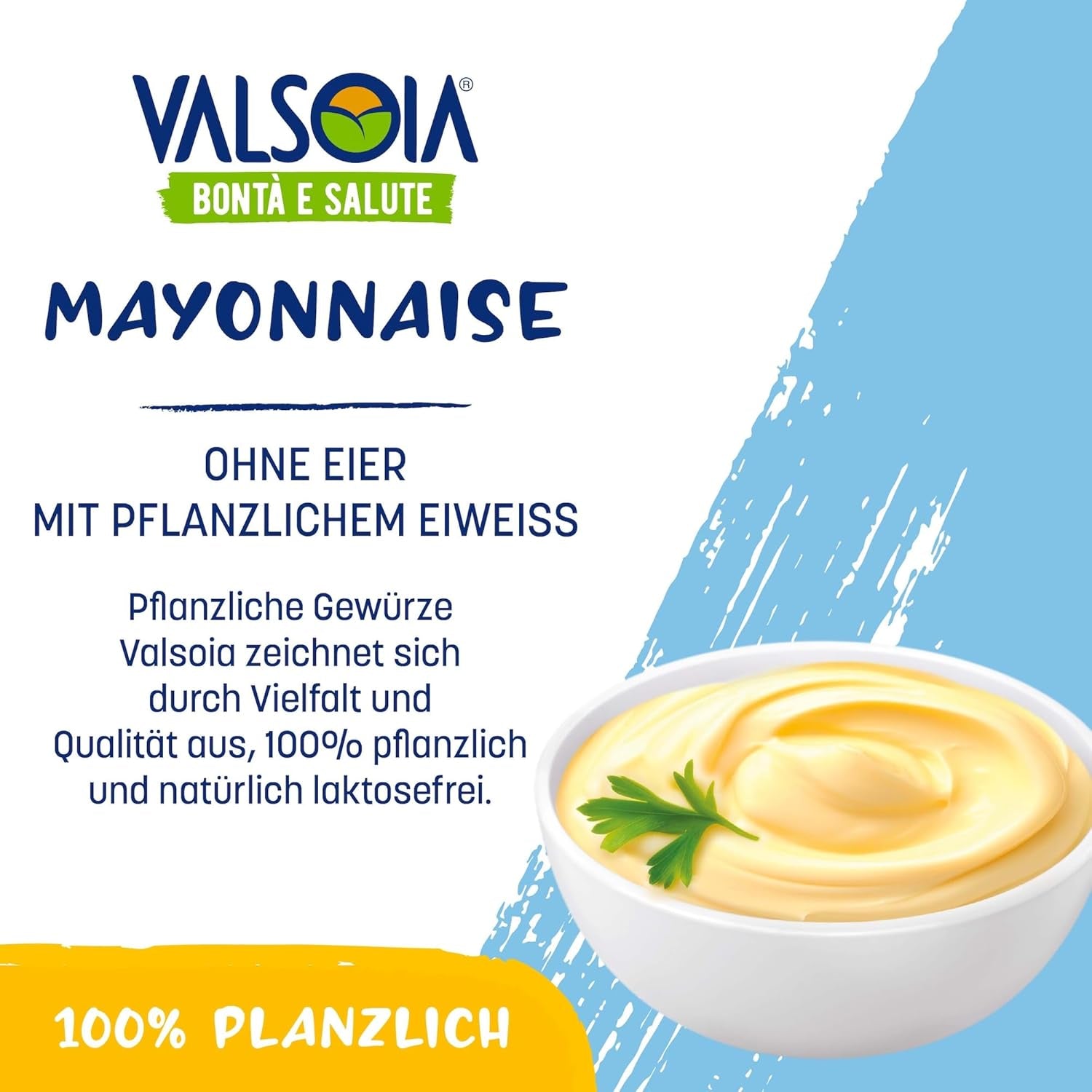 Maionese Vegetale alla Soia Senza Uova, Ideale per Vegani e Vegetariani, Versatile in Cucina, 4 x 150ml