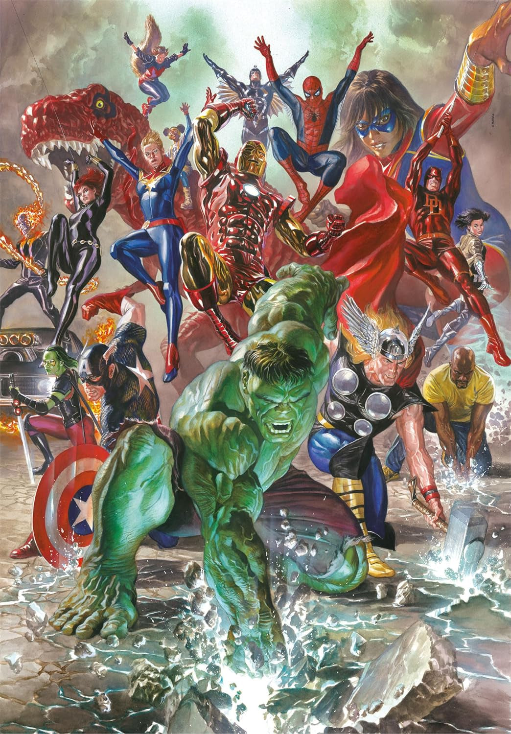 Clementoni Marvel Puzzle 500 Pezzi Adulti - Puzzle per Adulti in 49 X 36 Cm - Puzzle per Adulti Impegnativo da Clementoni 35546 Puzzle Naty Shop