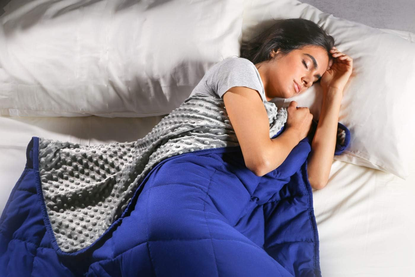 Kanguru Calmya, Coperta con peso 10,5 kg, Aiuta ad addormentarsi e a dormire meglio, Adatta a persone con peso corporeo superiore a 90 kg Piumini e trapunte Naty Shop