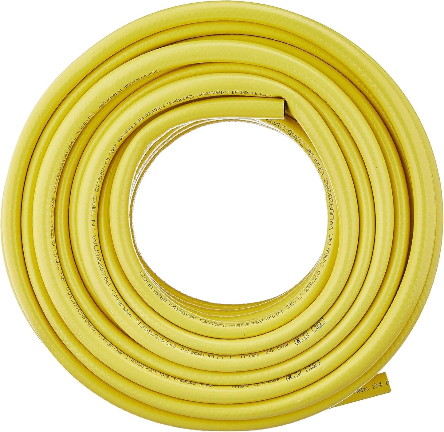 Tubo flessibile intrecciato Meister Cross, 12,7 mm (1/2 pollice) - Lunghezza 20 m - Raccordi inclusi - Per irrigare piccole aree - Resistente allo schiacciamento e all'abrasione - Resistente ai raggi UV / Tubo da giardino / Tubo dell'acqua / 9926280