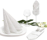 Papstar 11682 50 tovaglioli "Royal Collection" piega 1/4 40 X 40 cm "Ornamenti", bianco