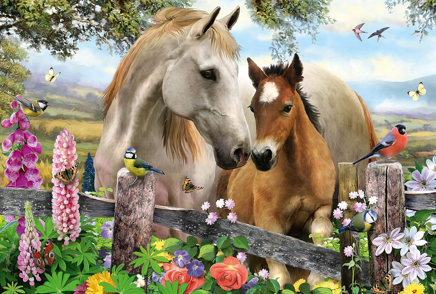 Schmidt Spiele cavalla e puledro, puzzle per bambini 150 pezzi Puzzle Naty Shop