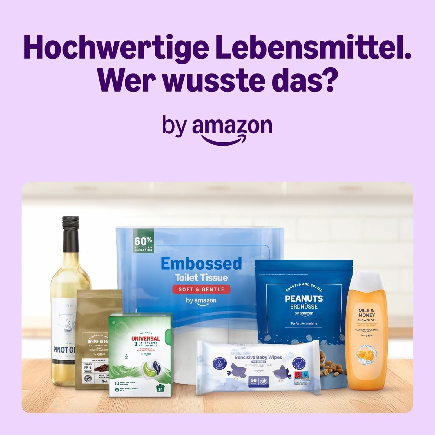 di Amazon Sensitive Baby Tücher, Unparfümiert, 1008 Feuchttücher, 18er-Packung á 56 Stück (Zuvor eine Marke von Mama Bear, gleiches Produkt)