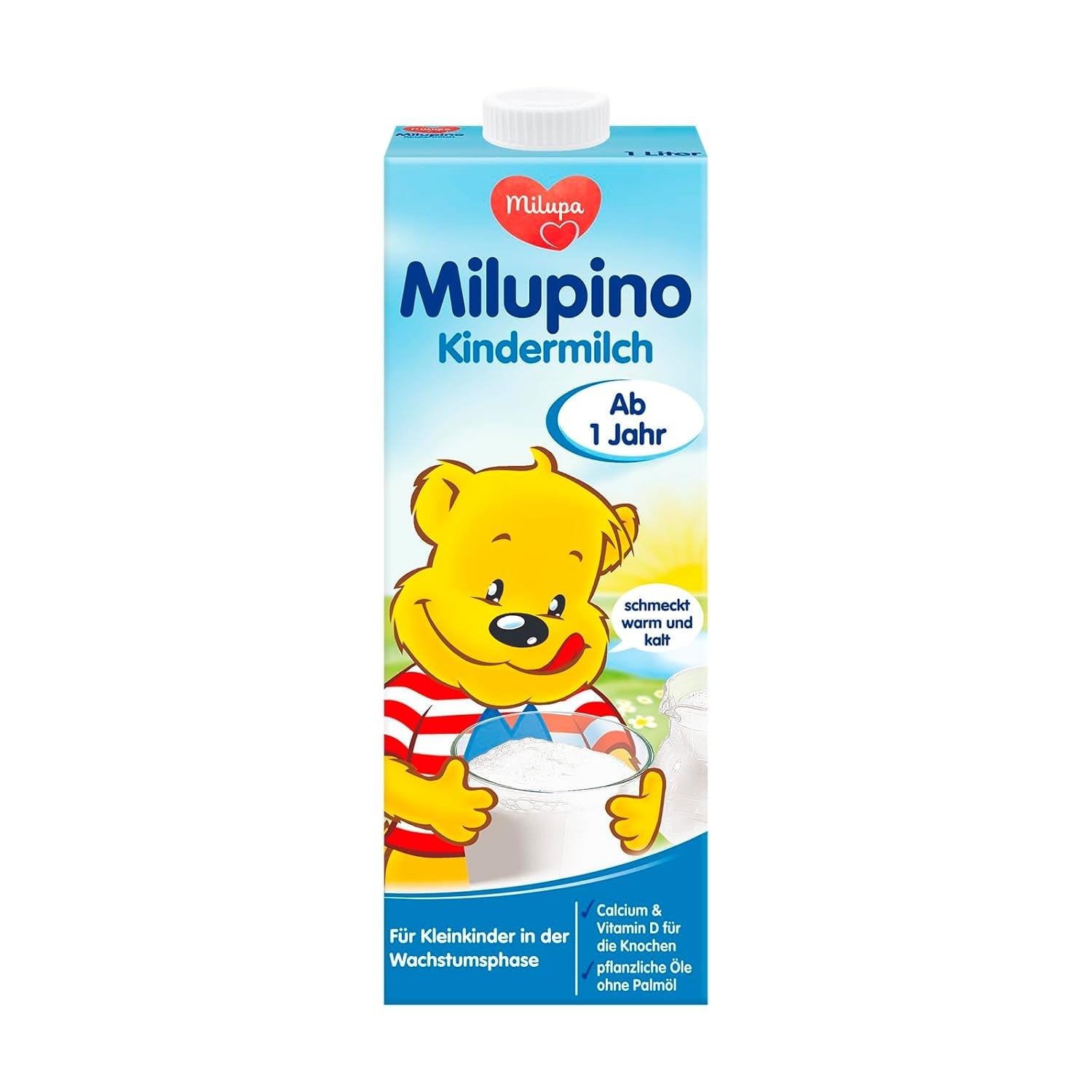 Milupa Milupino Latte di crescita pronto da bere (6x1L), da 1 anno, per bambini piccoli in fase di crescita