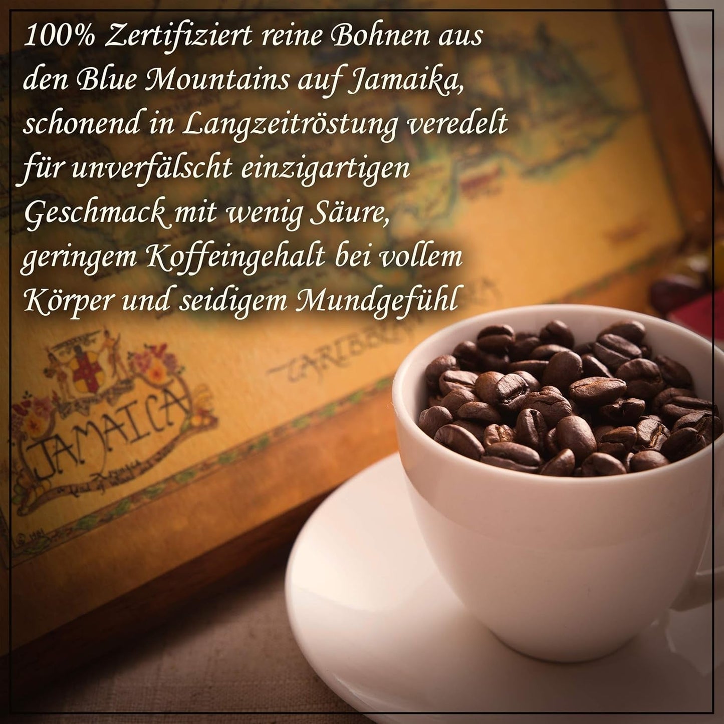 C&T Giamaica Blue Mountain AA Wallenford Estate Kaffee | 500g Ganze Bohnen Sortenrein | Single Origin Rarität aus Jamaika