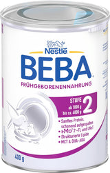 BEBA Premature Infant Formula Fase 2 - Neonati prematuri dopo la dimissione ospedaliera, Alimenti per bambini, Latte in polvere per bambini, 1 confezione (1 x 400 g)