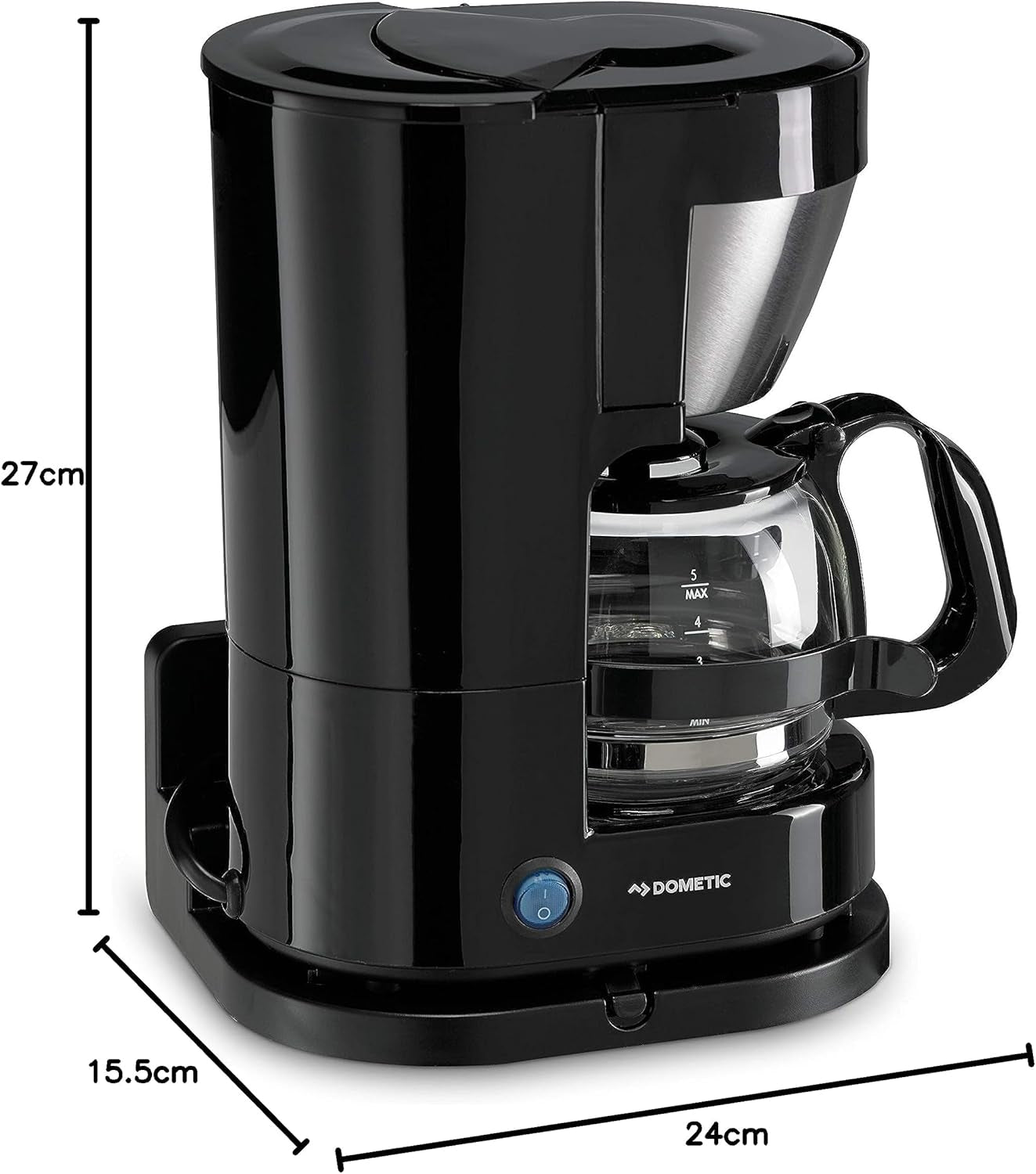 WAECO 9103533013 PerfectCoffee MC 052/MC 054 Macchina da caffè con 5 tazze, 12 o 24 volt, per il collegamento in auto o camion