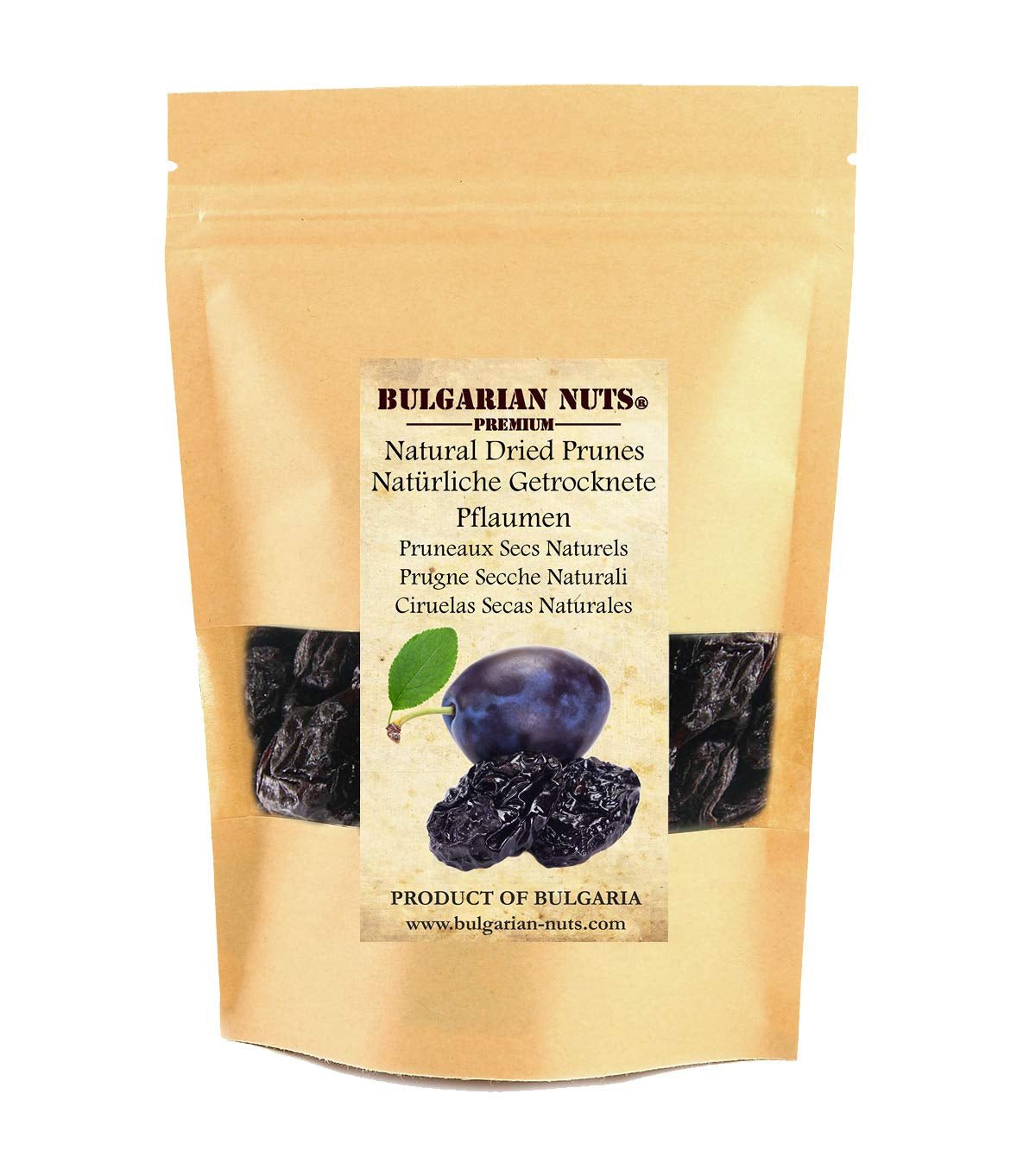 1 kg Prugne essiccate naturalmente, snocciolate, senza additivi, senza zucchero, senza dolcificanti, niente artificiale, dai frutteti bulgari Prodotti disidratati Naty Shop Titolo predefinito
