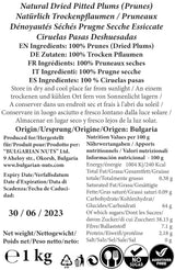1 kg Prugne essiccate naturalmente, senza nocciolo, senza additivi, senza zucchero, senza dolcificanti, niente artificiale, dai frutteti bulgari Prodotti disidratati Naty Shop