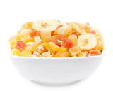 1 x 3 kg mix di frutta esotica frutta candita a pezzetti papaya mango melone ananas cocco mela banana a basso contenuto di grassi a basso contenuto di sale vegetariano senza glutine senza lattosio Prodotti disidratati Il mio negozio 3 kg (1 confezione)